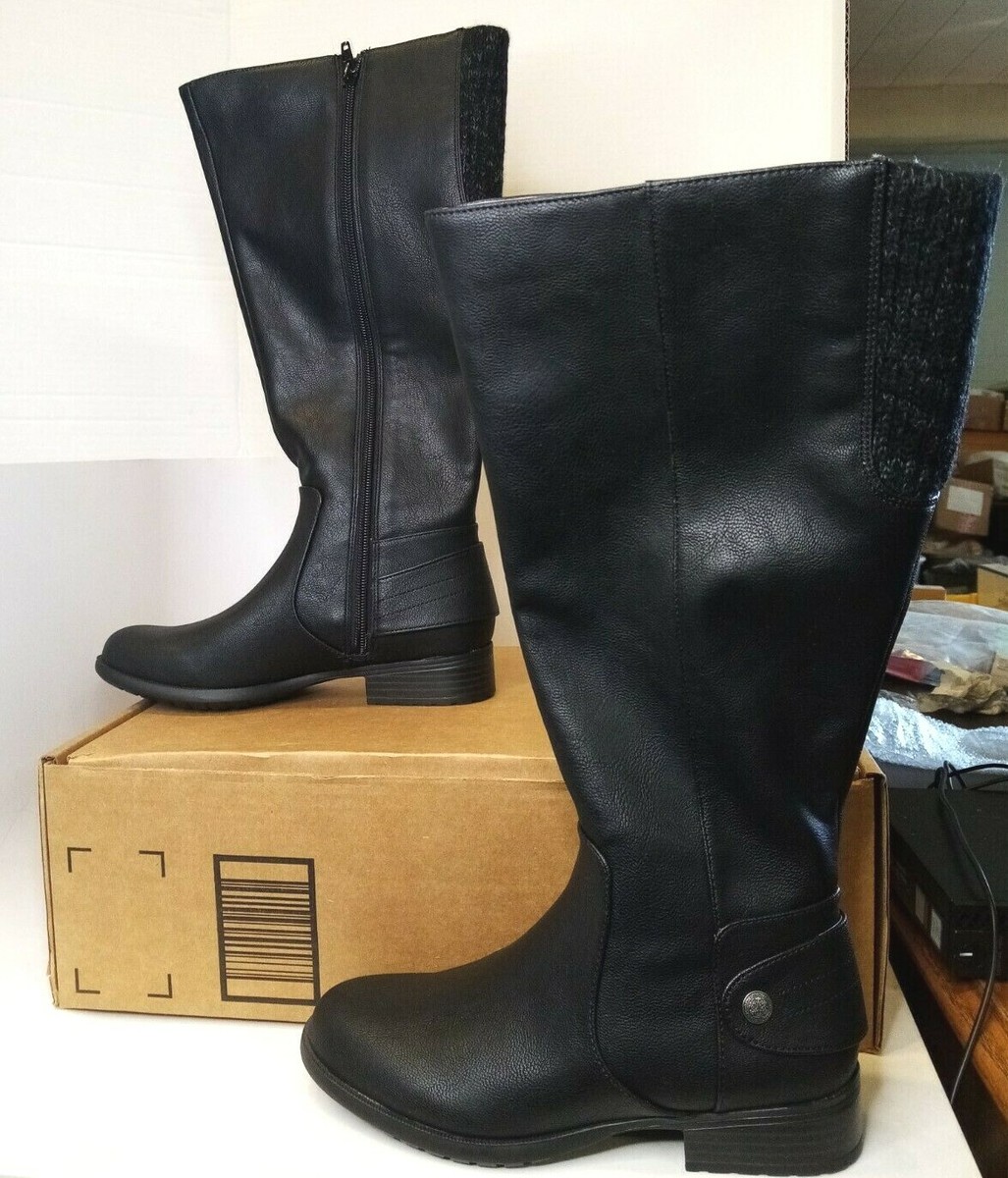 LifeStride Women's Xandywc Riding Boots Wide Calf, Black,5 US NWOB