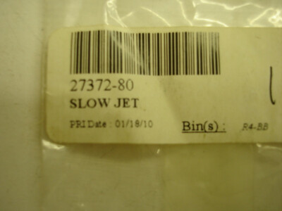 パート10 Harley Davidson Motorcycle Part OEM 1PK Slow Jet P/N 27372-80 NEW
