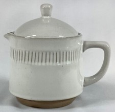 Hearth  Hand by Magnolia Tea Pot Stoneware Ivory Farmhouse Cottage Chic EUC