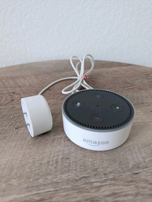 Amazon Echo Dot RS03QR 2nd Gen White w/ Power Cable -Tested/Working