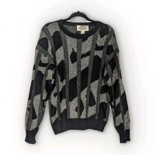 Vintage 80s/90s Expressions Limited Edition Abstract Knit Sweater Unisex Size M