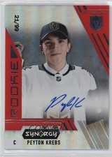 2020 Upper Deck Synergy Rookie Portrait Red 21/99 Peyton Krebs #A-134 Auto rp9