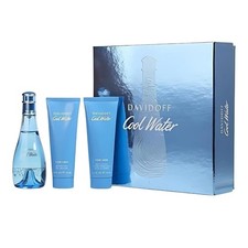 Cool Water by Davidoff for Women 3 Piece Set Includes: 3.4 oz Eau de Toilette...