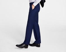 Michael Kors Men's Classic Fit Navy Plaid Pants 38 X 32 New MVNNPXQX0463