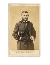 1865 Ulysses S. Grant CDV, Gutekunst Photograph. Lincoln Mourning.