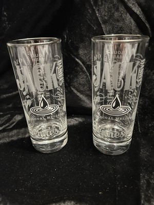JACK DANIEL'S (SET OF 2) Tennessee ''Whiskey Drop'' Highball Glasses -Jack Daniels