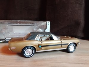 KK SCALE MODELS 1/18 – FORD MUSTANG GT FASTBACK 1968 – Noire – Modèle 181393BK