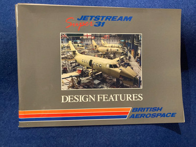 JETSTREAM SUPER 31 AIRCRAFT DESIGN  SPEC BROCHURE  DAMP DAMAGE BOTTOM RH CORNER