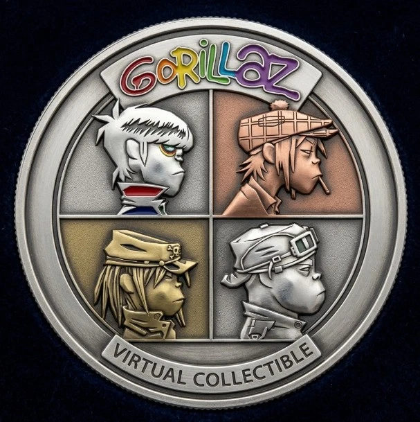 Colorful Gorillaz Demon Days Album  Commemorative Coin