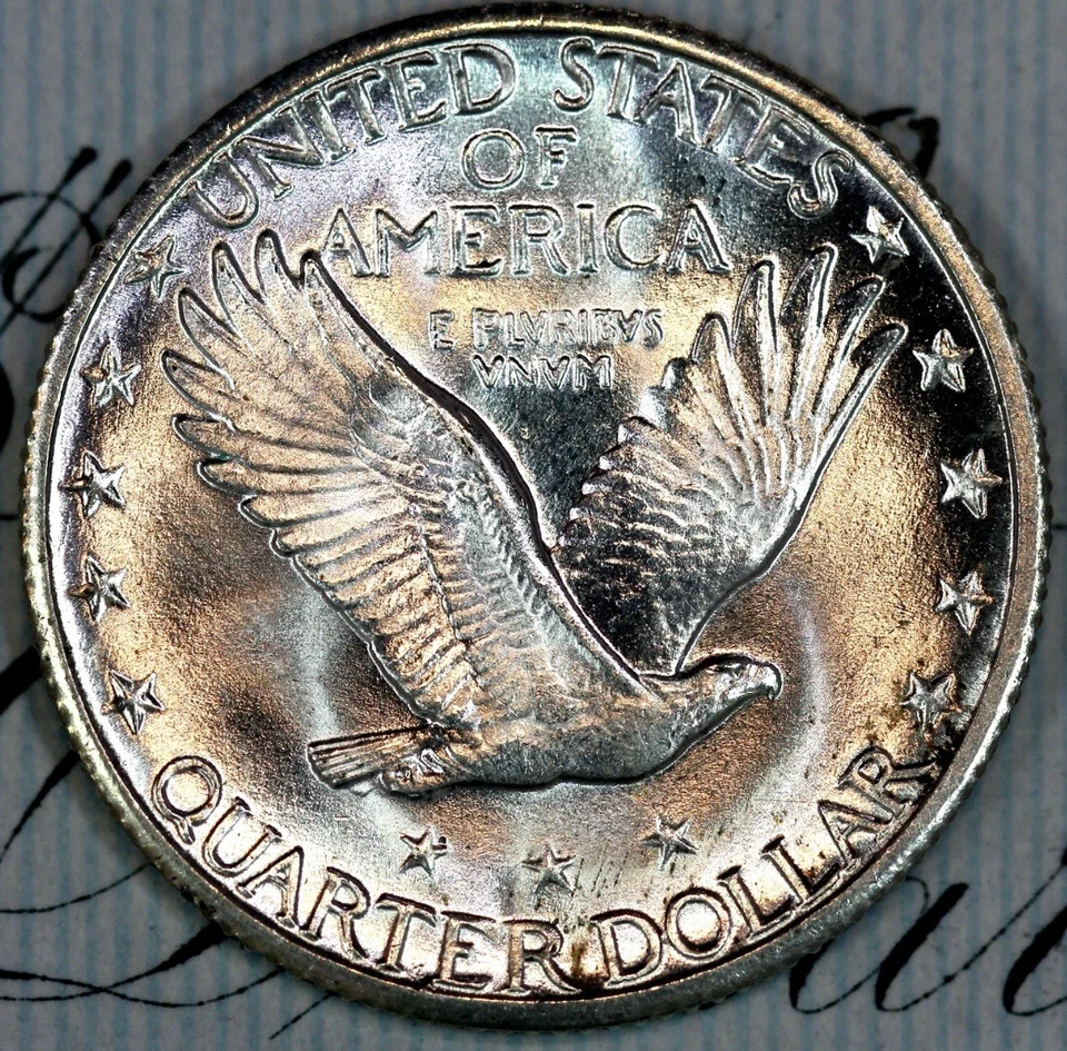 1928-S FH SUPERB+ GEM BU MS STANDING LIBERTY QUARTER DC316 FROM MATTHEWS HOARD - Image 2 of 4