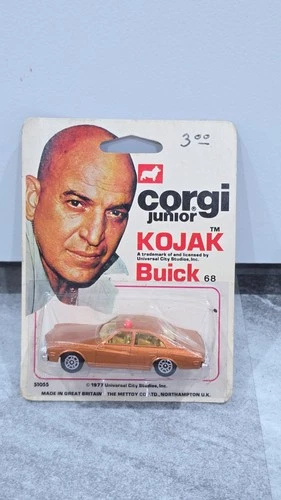Vintage Corgi Juniors Kojak Diecast Buick Regal 68 NEW Sealed On Card 1977