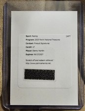 Denny Hamlin 2025 National Treasures Racing NASCAR Firesuit Signatures Auto