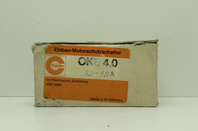 Condor OKE 4.0 built - in motor circuit breaker 2.5-4.0 A with therm. Release ''New & Original Packaging''