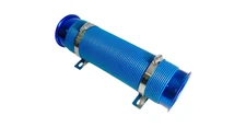 Blue Induction Hose with Ram Ends 76mm Air Intake High Performance Ducting Kit