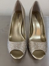 Gold Sparkle High Heel Shoes