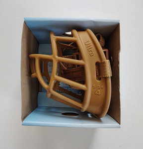 NEW Baskerville Ultra Size 4 Dog Muzzle Tan Color - Unused Open Box