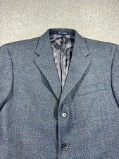 Austin Reed Men s Gray Plaid Wool Cashmere Silk Blazer 42R