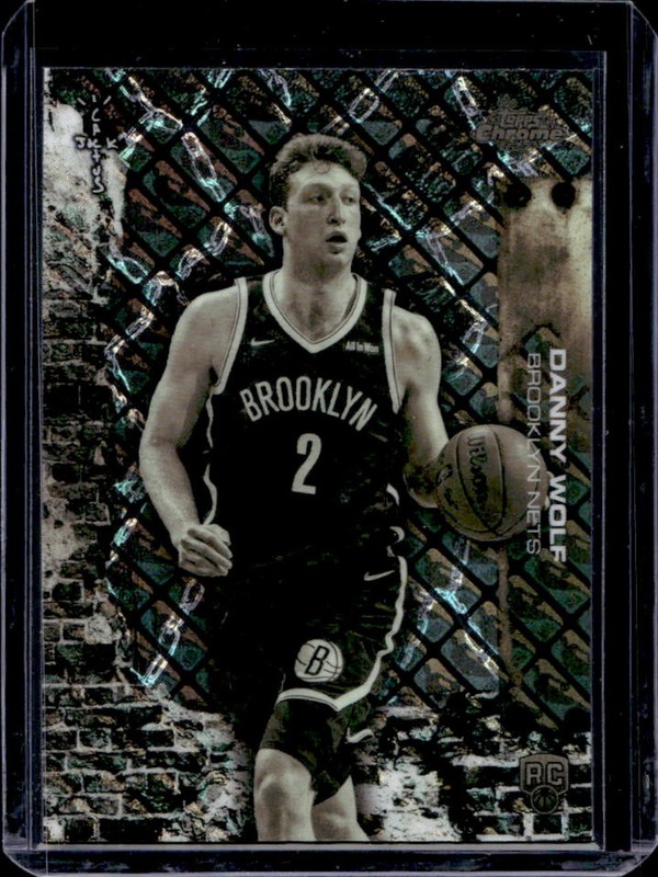 2025-26 Topps Chrome x Cactus Jack Danny Wolf Refractor LogoFractor RC #87 Nets