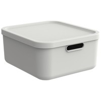 Rotho Albula Aufbewahrungsbox Mit Deckel Aufbewahrungskorb Kunststoff Weiß 20 L