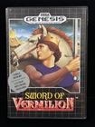 Sega Genesis Sword Of Vermillion (1989) Complete