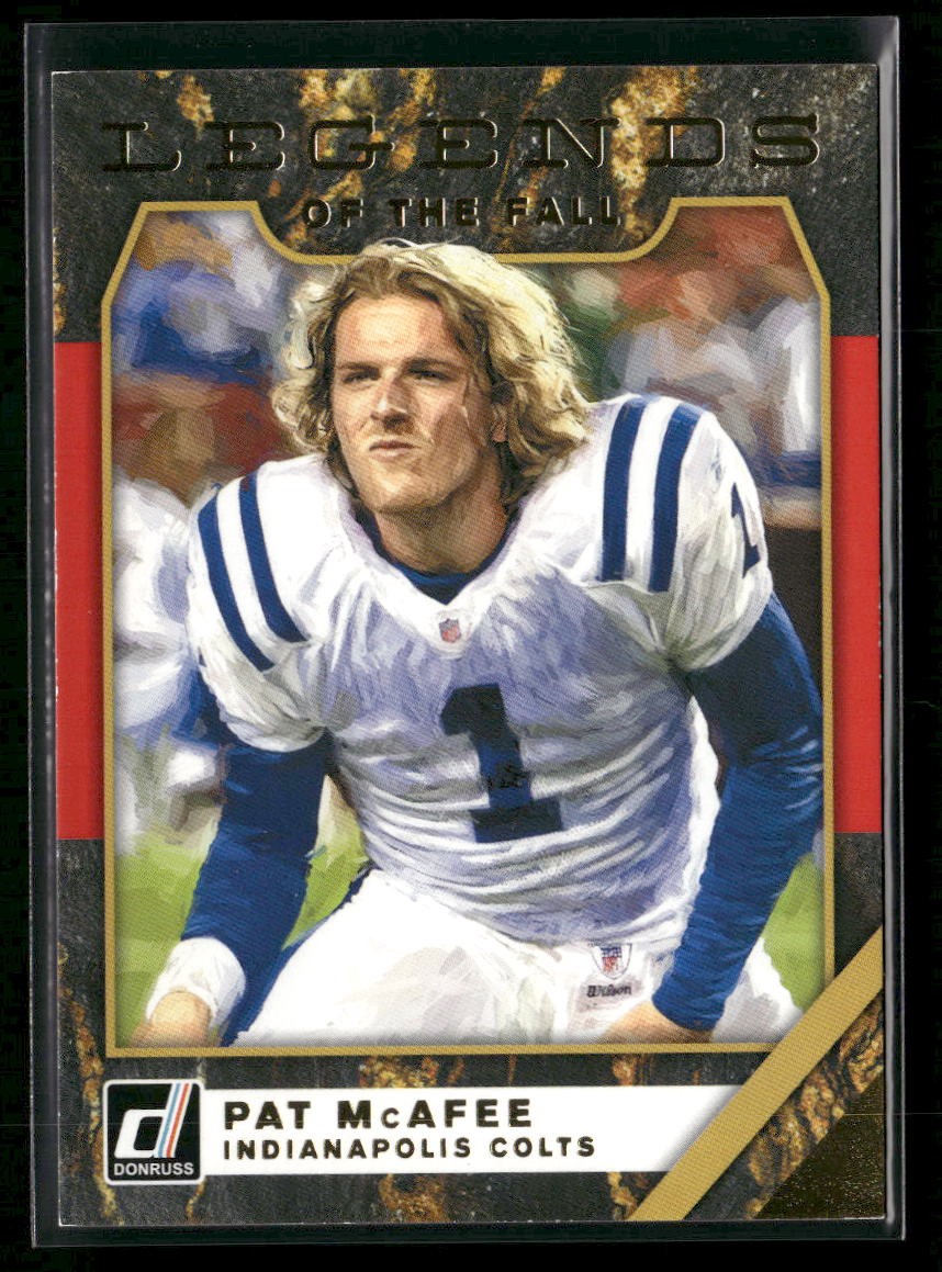Pat McAfee 2019 Donruss Legends of the Fall Red #LF-4 Indianapolis Colts
