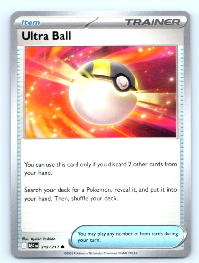 Ultra Ball 213/217 ~ English Near Mint