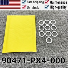 10PCS 90471-PX4-000 Oil Drain Plug Gasket Crush Washer For Honda Acura