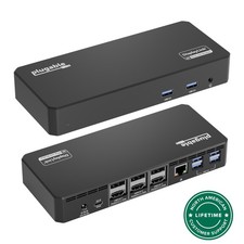 Plugable USB-C Docking Station, 4K Triple Monitors, 100W Laptop Charging