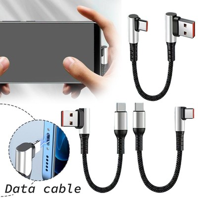 25/50cm Short Charging Cable Elbow 90 Degree USB C C Cables  Micro Type J9U9