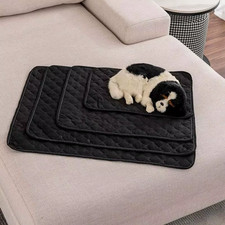 Pet Bed Mat Reusable Dog Diaper Cover Washable Sofa Cover Furniture Protector Bl