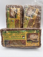 Halatool Coconut Chips Substrate for Reptiles - Natural - 3 Bricks