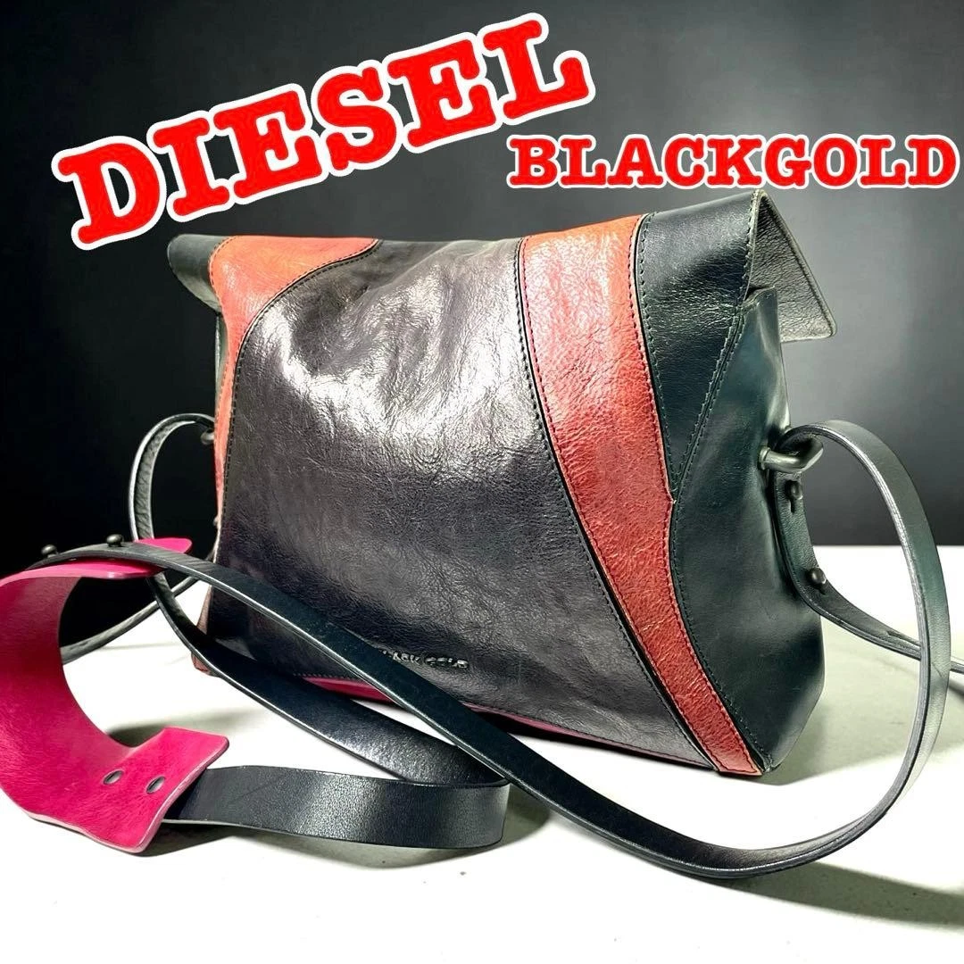 diesel black gold bag products for sale | eBay