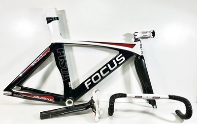 2009 Focus Izalco Pista Carbon Track Frameset FSA Stem Handlebar