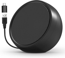 USB Computer Speaker for Laptop, External Speakers Desktop Black