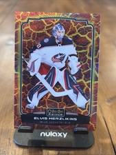 2022-23 O-Pee-Chee Platinum - Elvis Merzlikins #147 Hot Magma /499