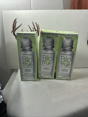 (Lot of 3) Bausch + Lomb Bio True Multi-Purpose Solution 2 Oz (EXP - 10/2026)