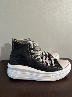 Converse Womens Move Hi Platform  Black Casual Shoes Sneakers Sz 9