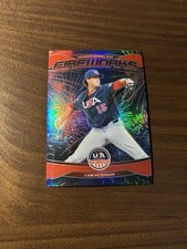 2026 Panini Stars and Stripes Prizm Liam Peterson #16 Red Fireworks /199