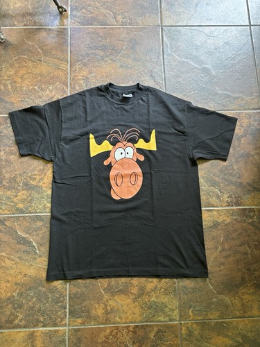 Vintage 1993 Taco Lovers Bullwinkle Taco Bell Promo Tshirt XL 23x30