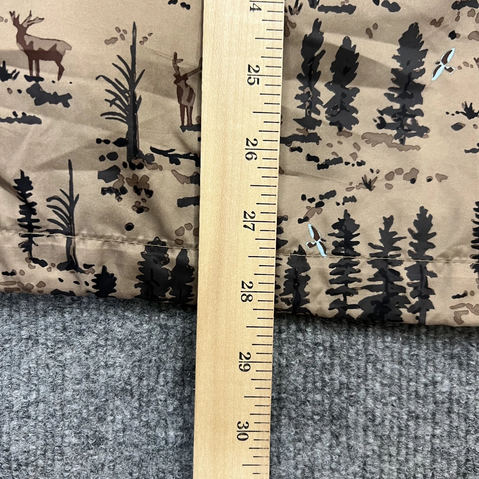 Columbia Jacket Men's Large Tan Hooded Full Zip Deer Tree Print Outdoors image 10