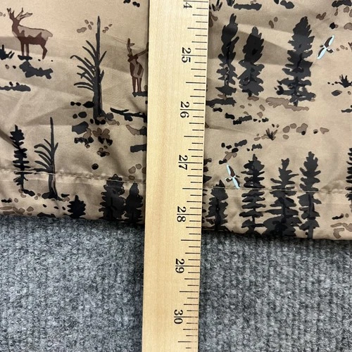 Columbia Jacket Men's Large Tan Hooded Full Zip Deer Tree Print Outdoors image 10