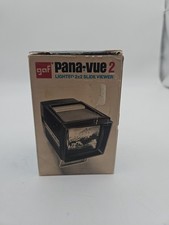 GAF Pana-Vue 2 Automatic Lighted 2x2 Slide Viewer 35MM With 10ft Transformer LOT