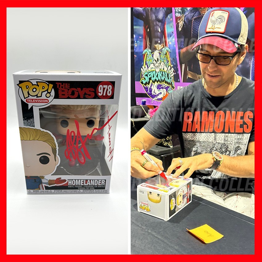 Antony Starr Signed Homelander Funko Pop #978 Autograph with COA