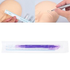 10Pcs Waterproof Eyebrow Marker Pen Double Tip Makeup Positioning Marker Pen