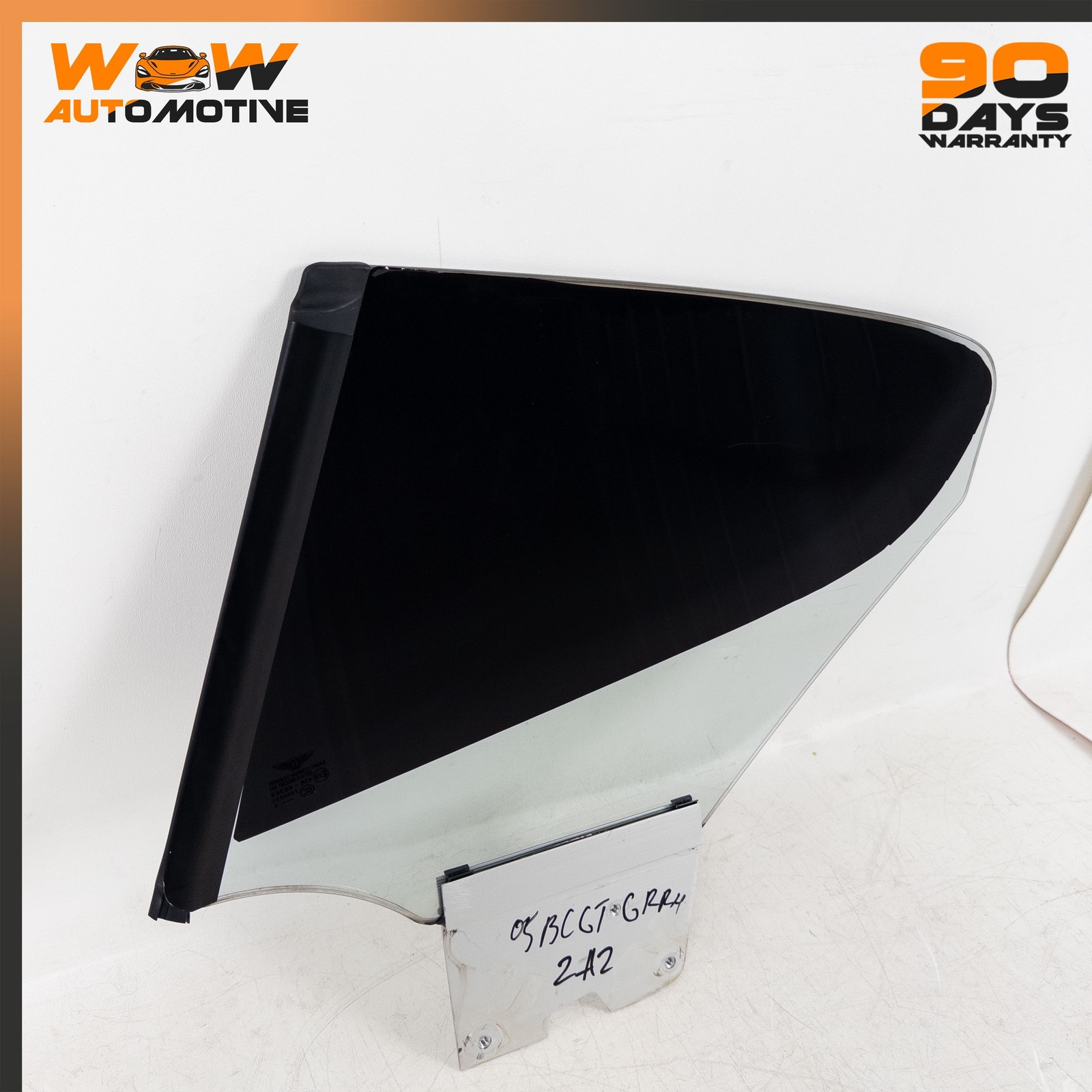 04-13 BENTLEY CONTINENTAL GT REAR RIGHT PASSENGER SIDE QUARTER WINDOW GLASS OEM