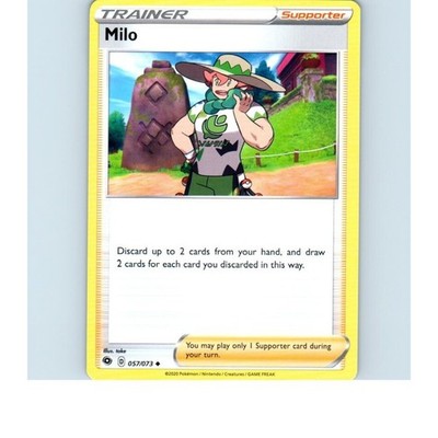 2020 Trainer Milo Pokemon Card