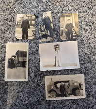 ww2 Military Black White Photographs Lot of 6 named brothers