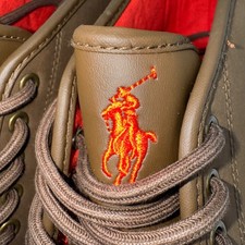 Ralph Lauren Leather Upper Camouflage Casual Shoes for Men  display picture 3