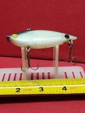 Vintage Cotton Cordell "Spot" Ratlin Style Fishing Lure Pearl White /Black Top#1