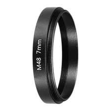7mm M48 Lens Adapter Ring Extension Tube for Camera and Eyepiece, Black